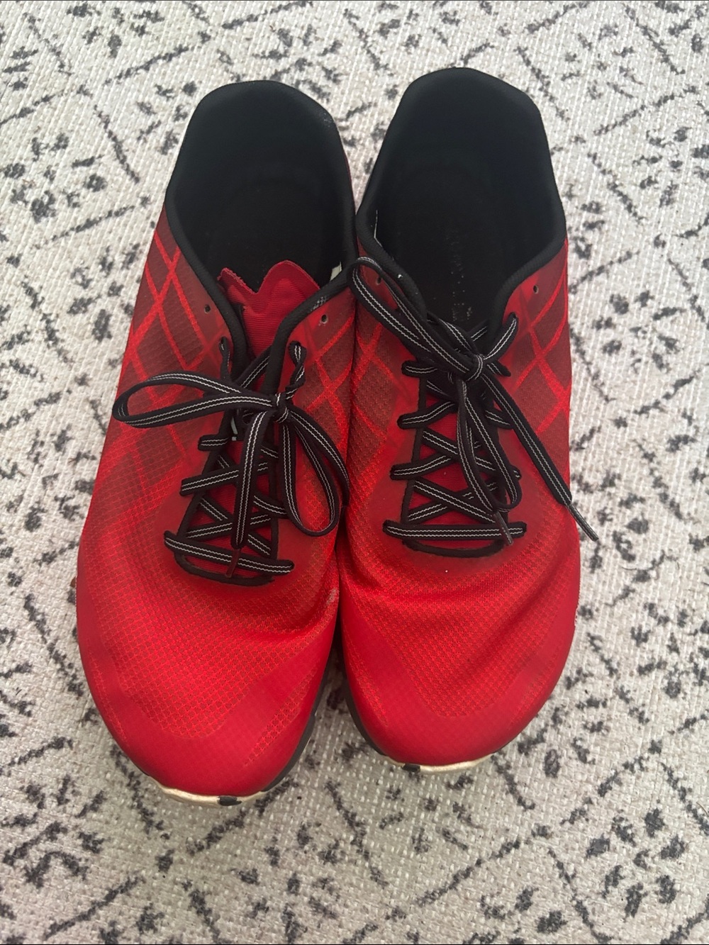 Men's Red Athletic Sneakers - Lightweight Performance